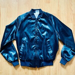 Westark Vintage Navy Blue Sheen Nylon Jacket